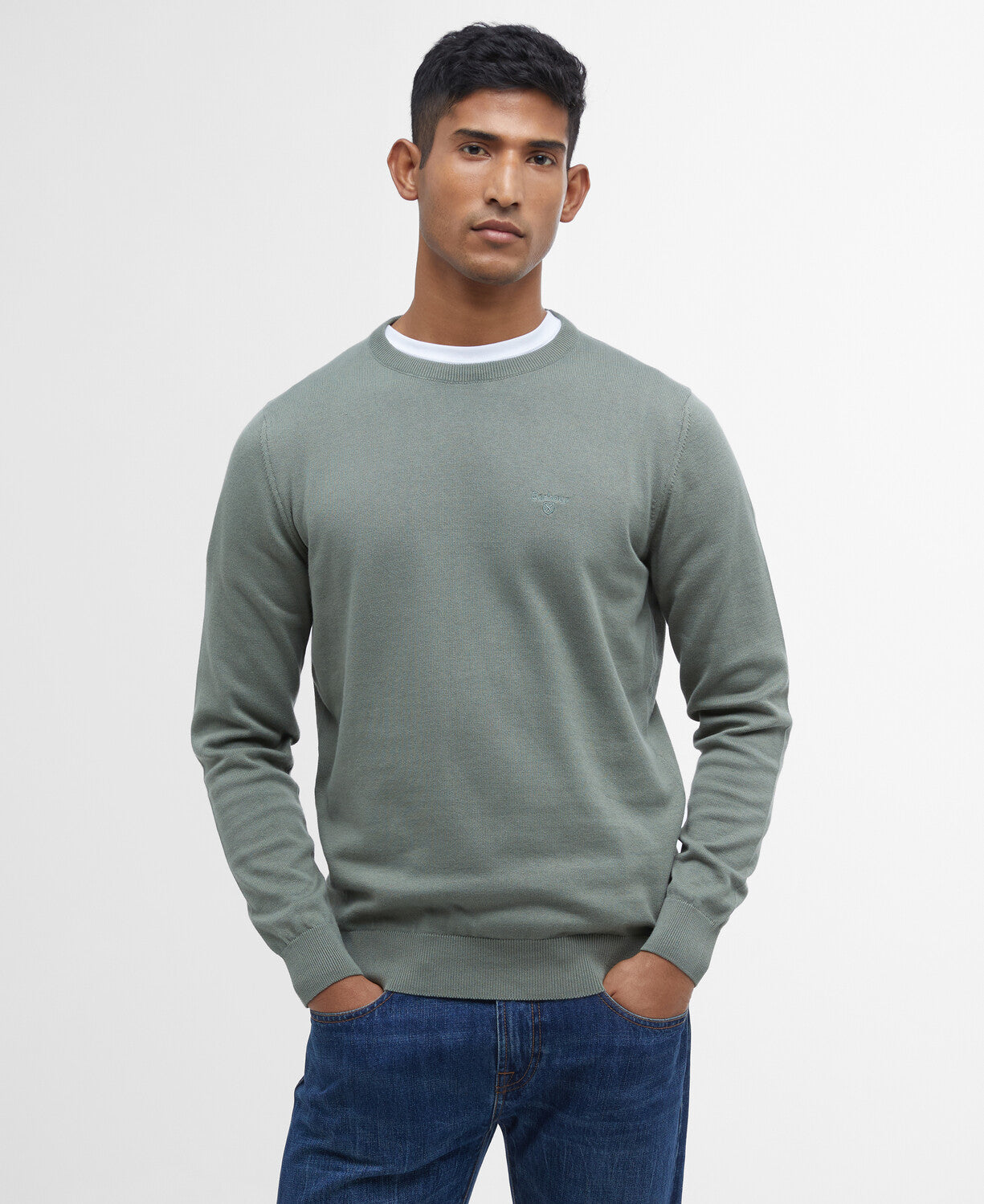 Barbour Pima Cotton Crew Neck Jumper