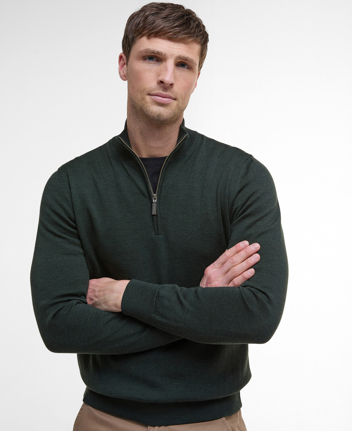 Barbour Gamlan Half Zip Merino Jumper