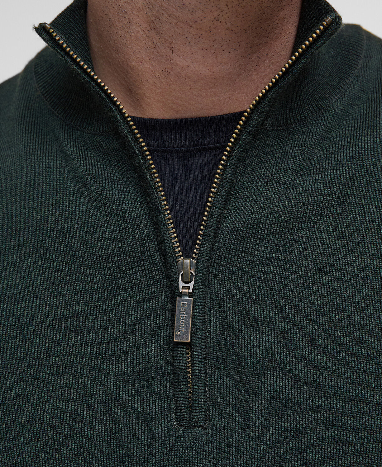 Barbour Gamlan Half Zip Merino Jumper