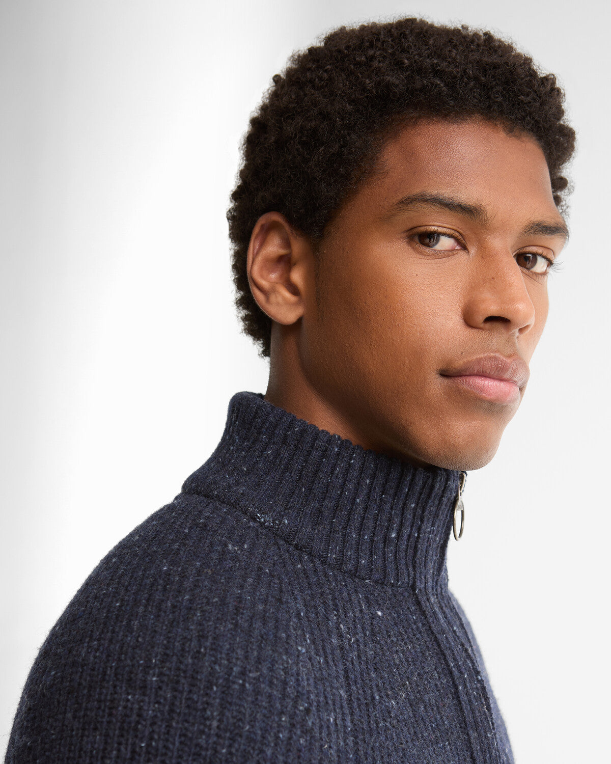 Barbour Essentials Fleck Half Zip Jumper