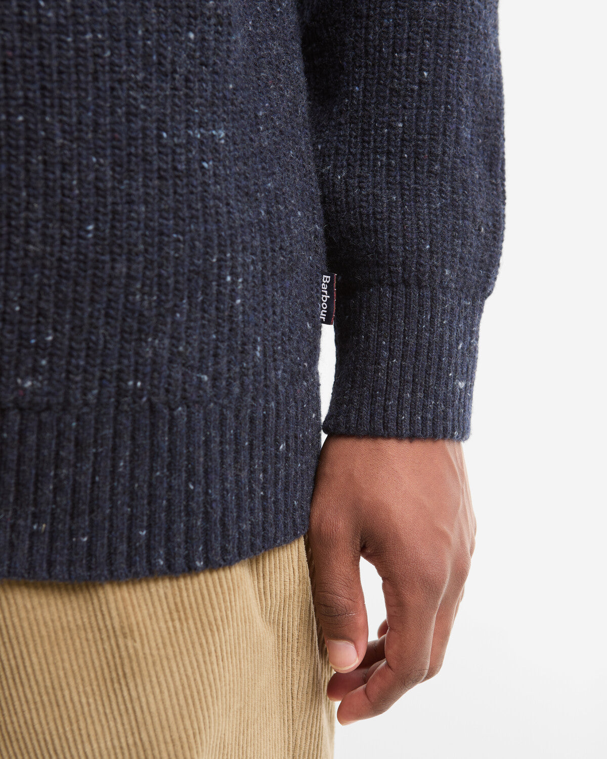 Barbour Essentials Fleck Half Zip Jumper