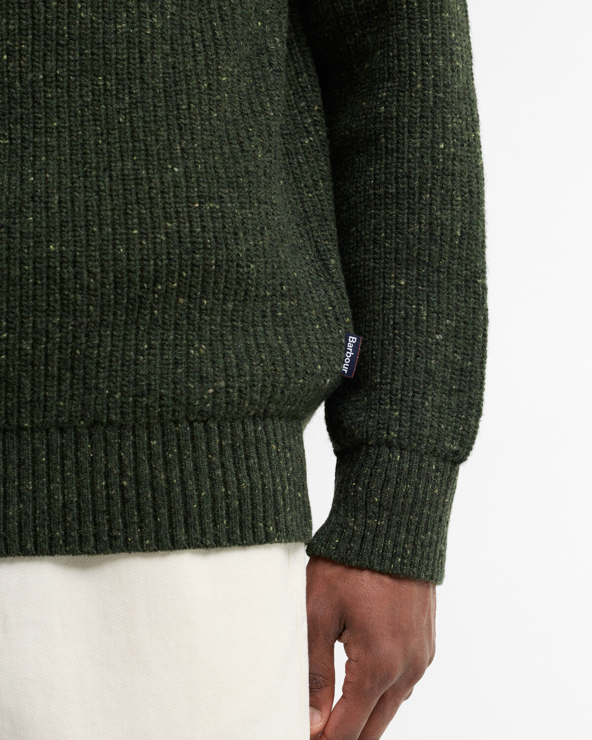 Barbour Essentials Fleck Half Zip Jumper