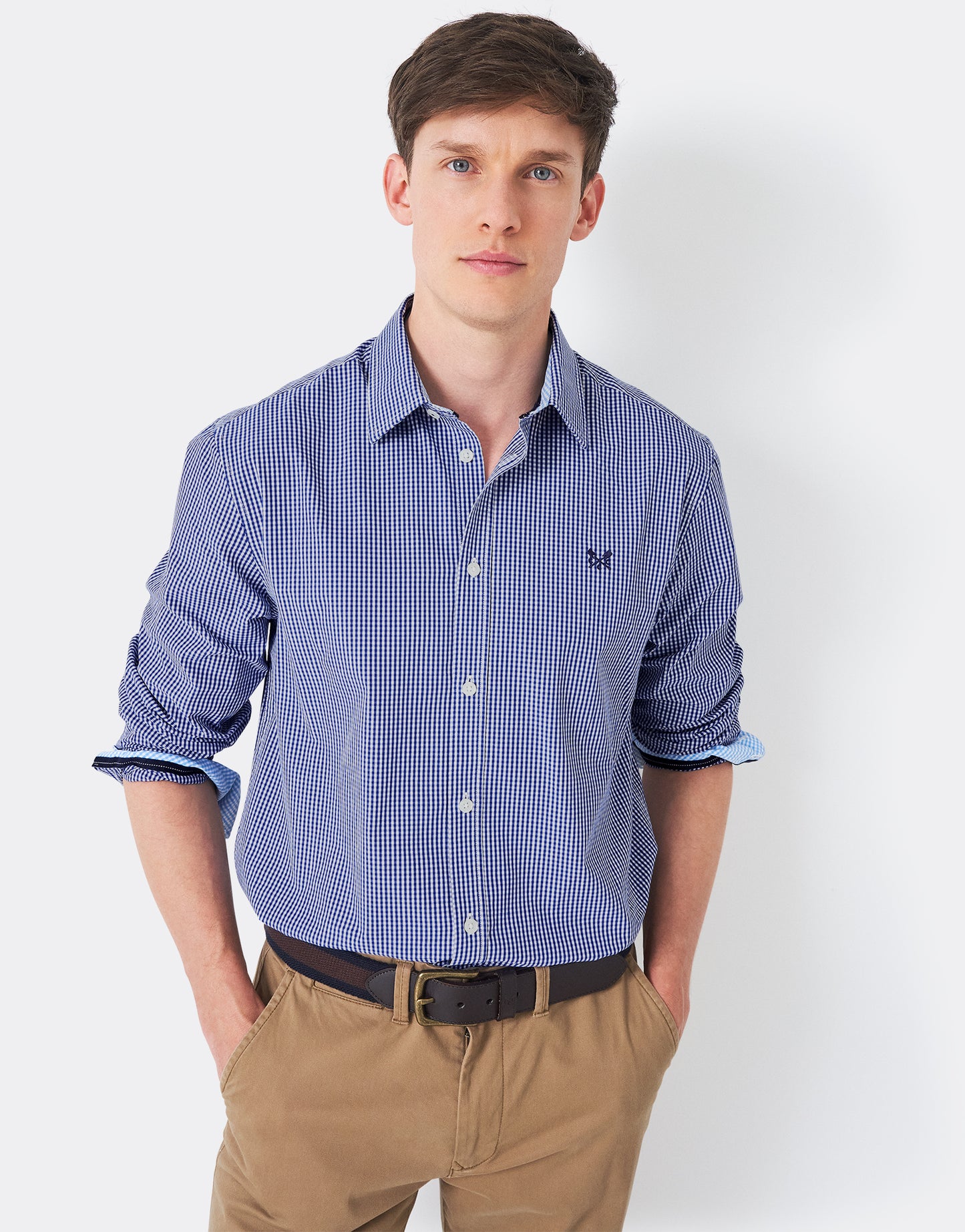 Crew Clothing Classic Fit Micro Gingham Shirt