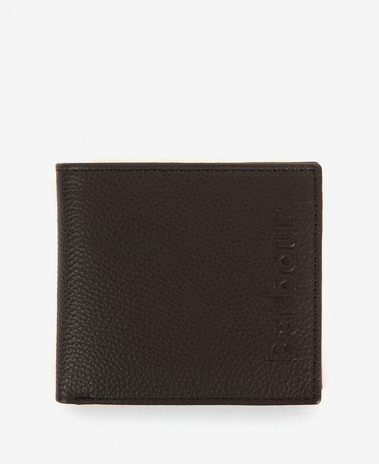 Barbour Debossed Logo Bifold Wallet - Black