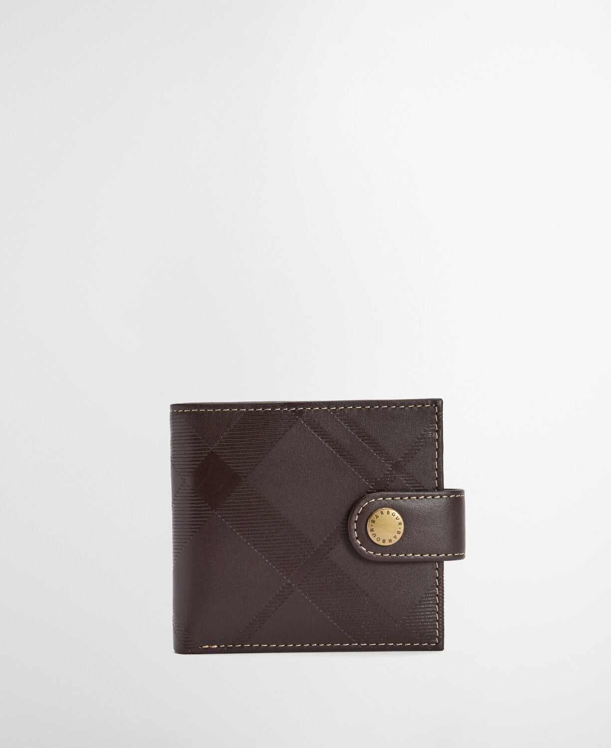 Barbour Bamburgh Deboss Leather Wallet in Brown