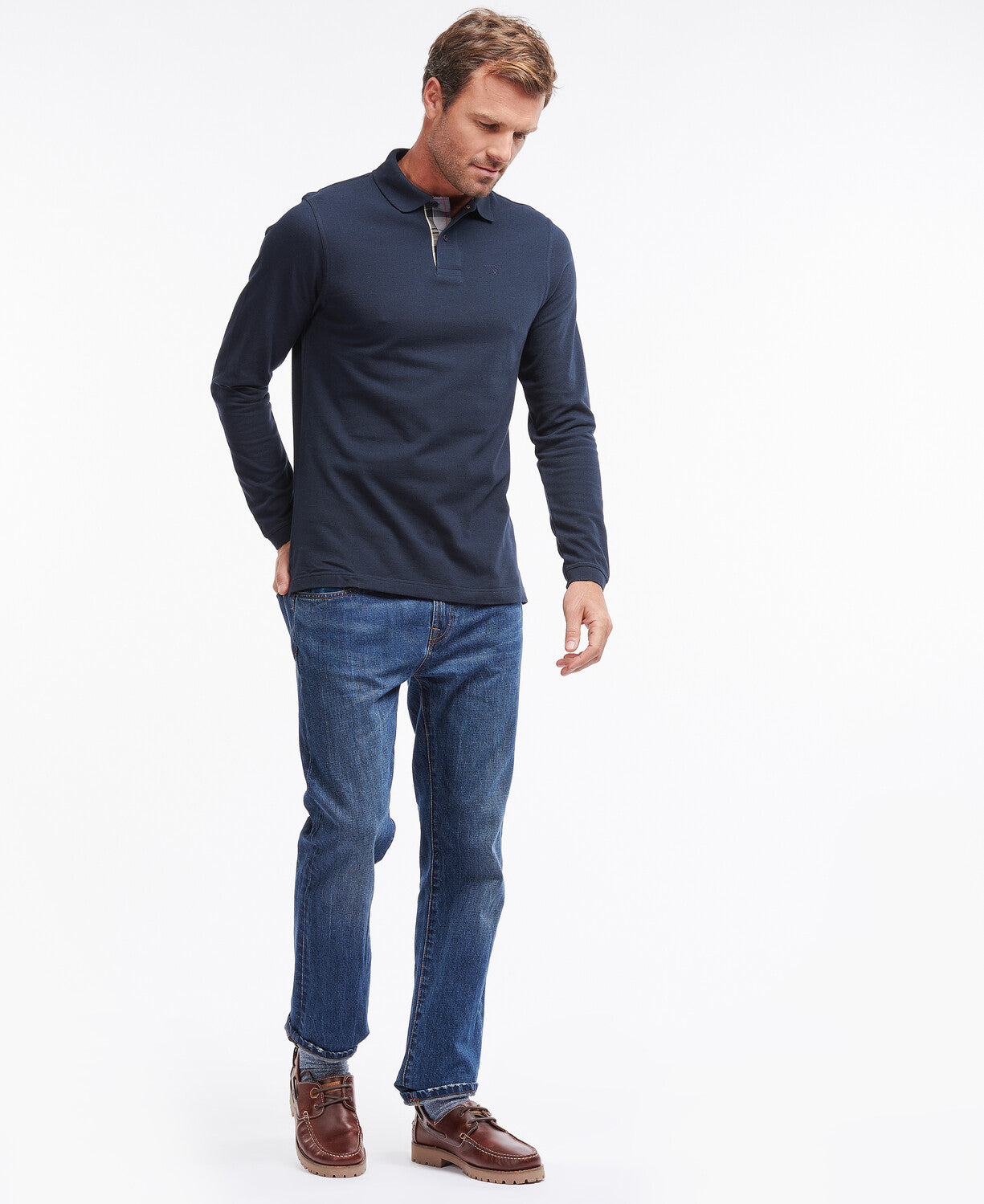 Barbour Long-Sleeved Sports Polo