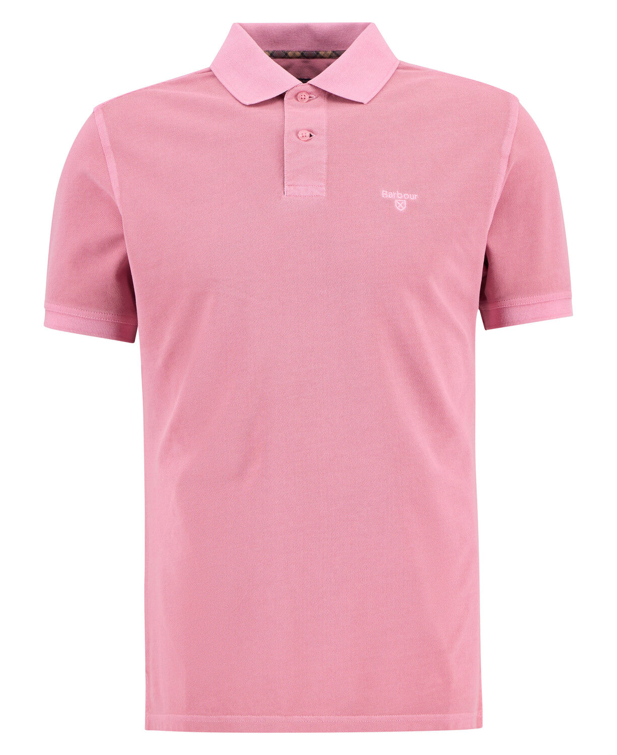 Barbour Washed Tartan Tailored Fit Pique Polo Shirt