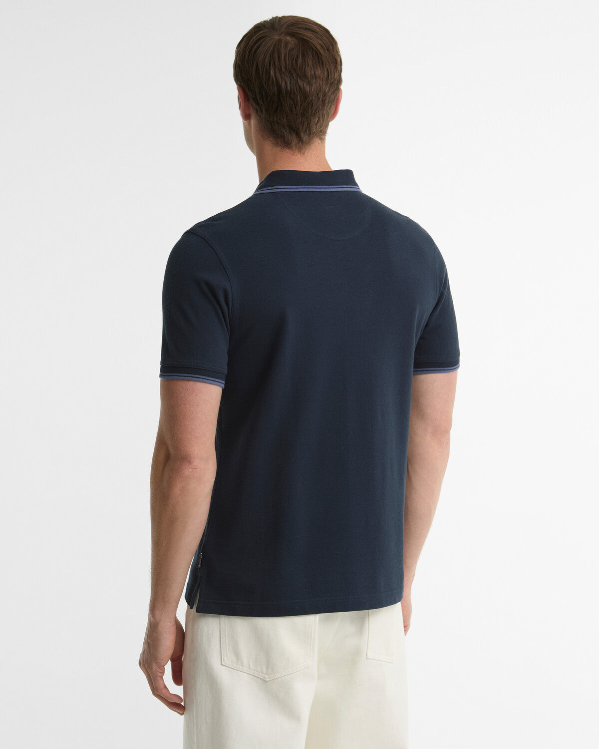 Barbour Lunan Tartan Trimmed Tailored Polo Shirt