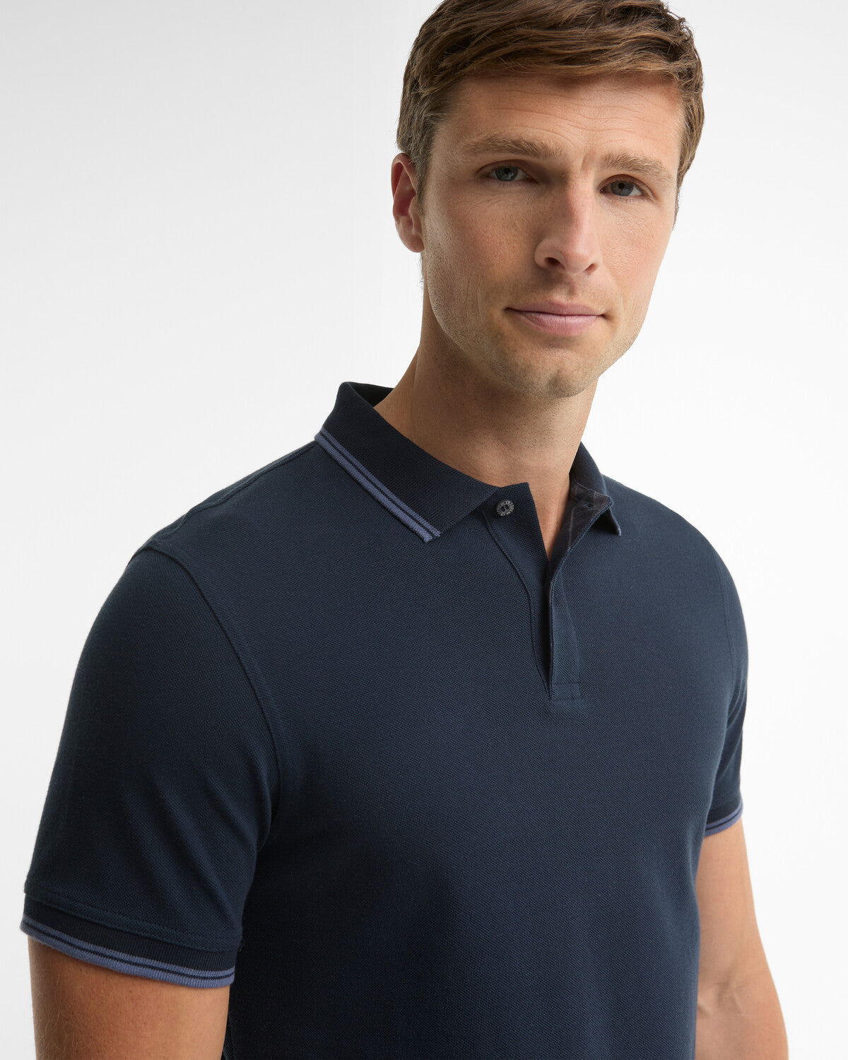 Barbour Lunan Tartan Trimmed Tailored Polo Shirt