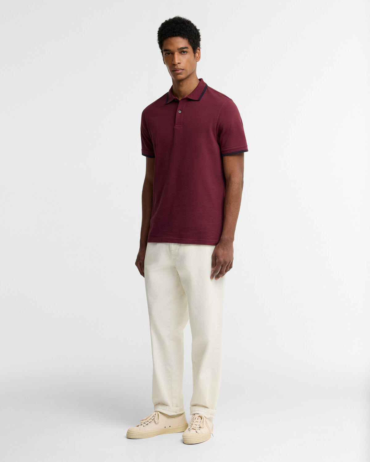Barbour Lunan Tartan Trimmed Tailored Polo Shirt