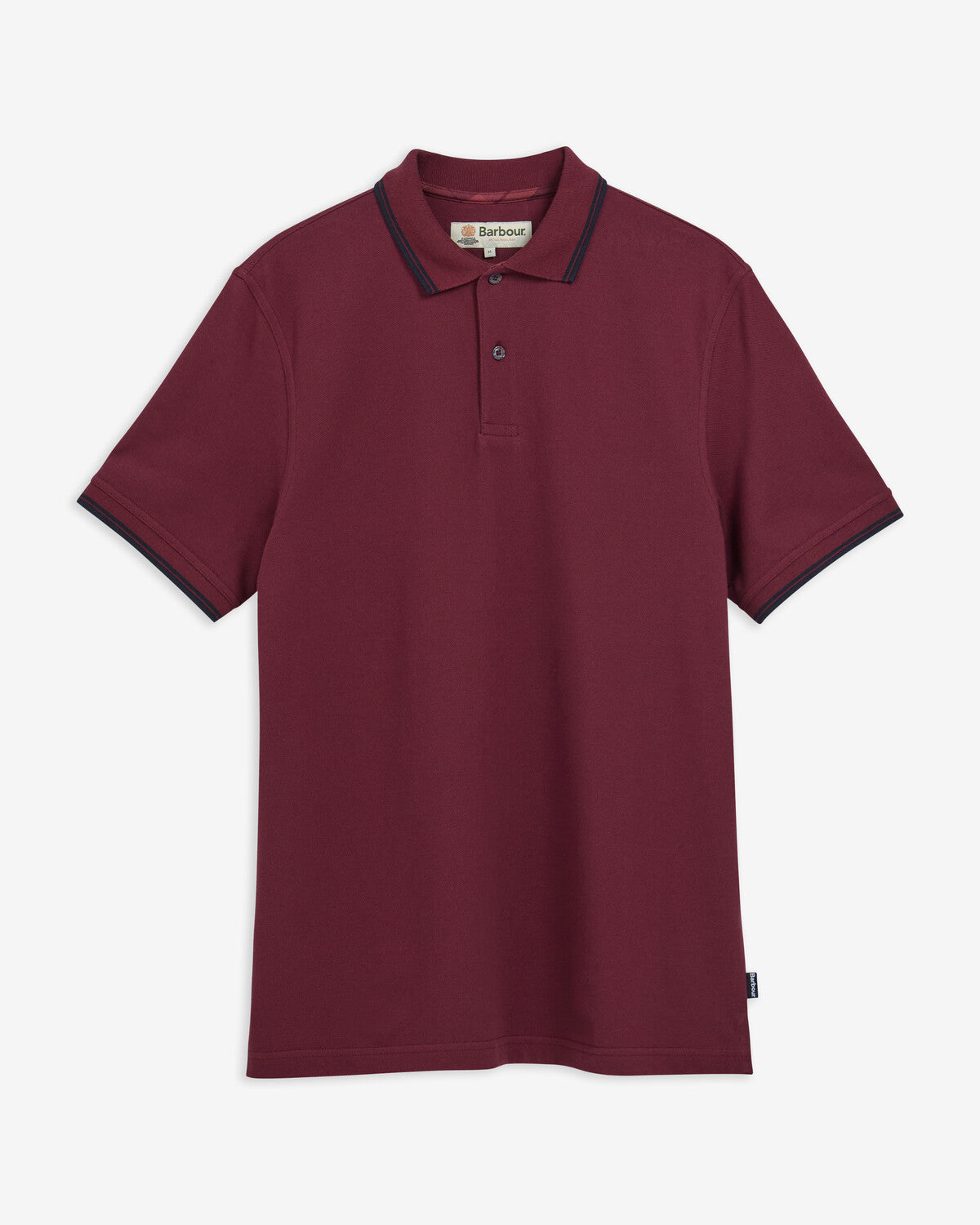 Barbour Lunan Tartan Trimmed Tailored Polo Shirt