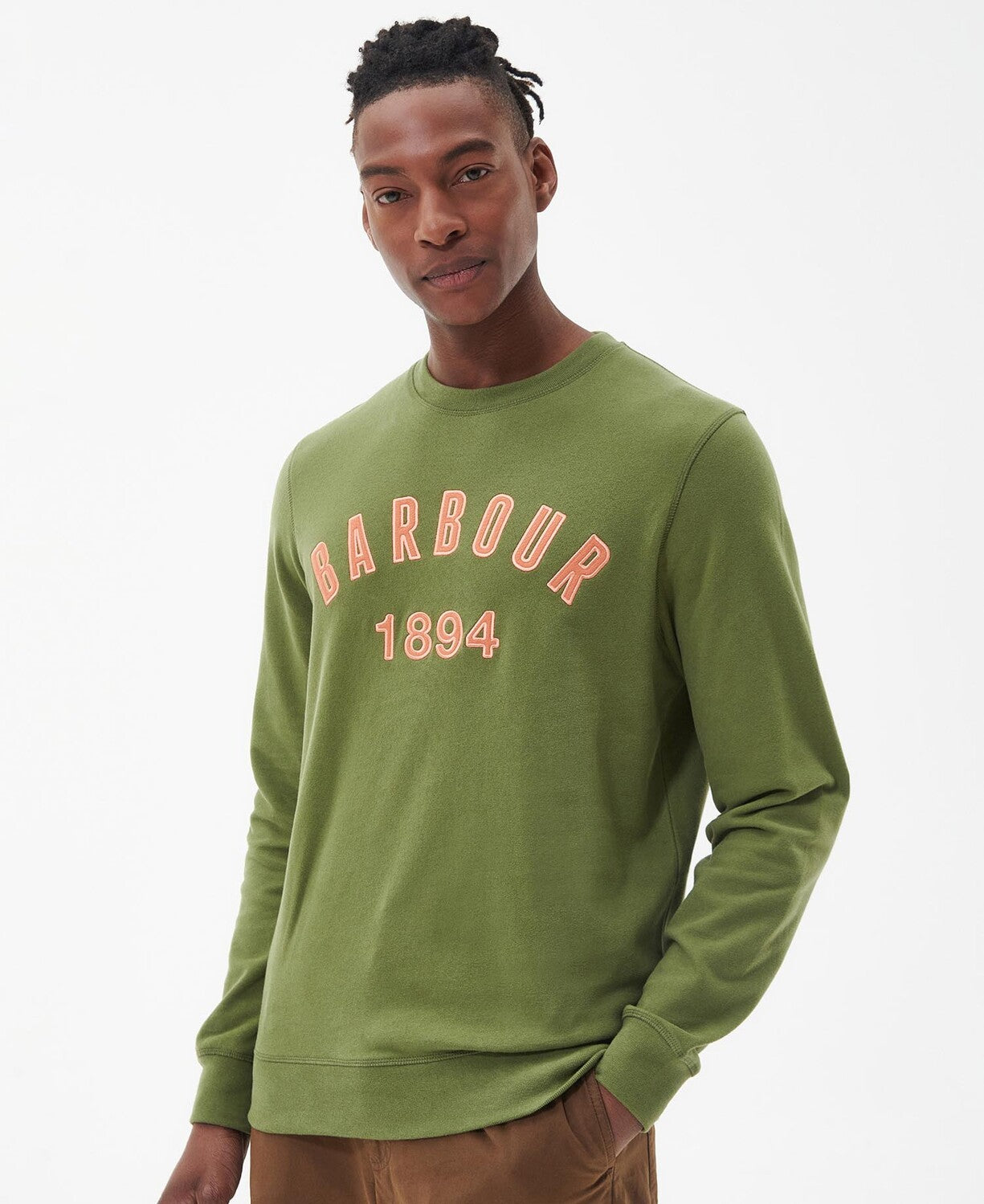 Barbour John Crew Sweatshirt - Burnt Olive
