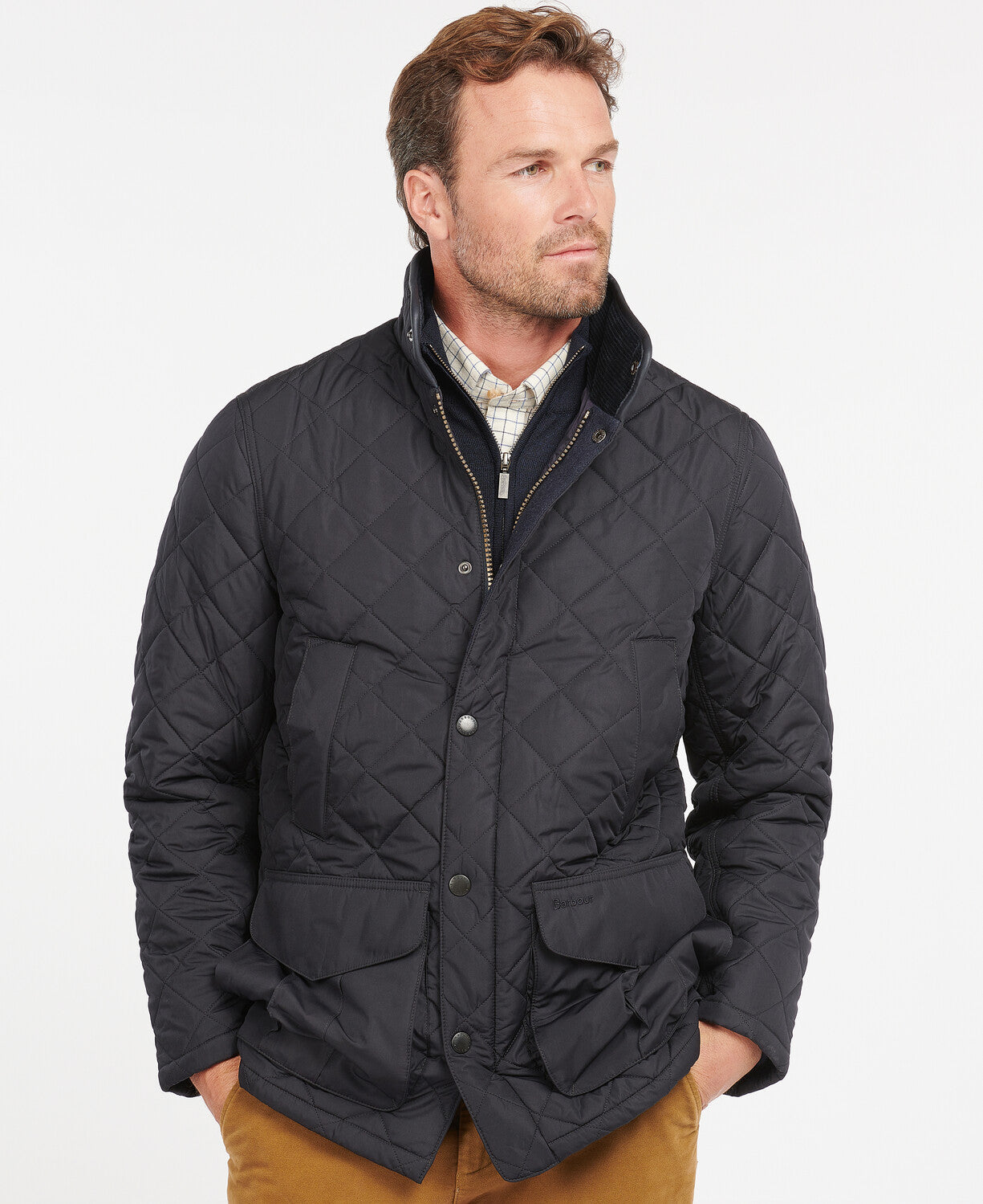 Barbour Devon Quilted Jacket - Navy