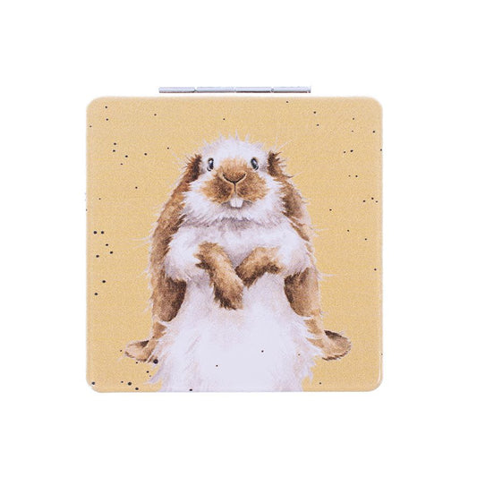 Wrendale Earisistible Rabbit Compact Mirror
