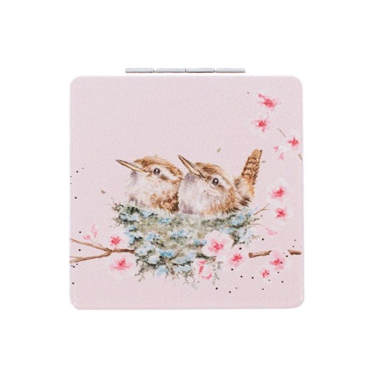 Wrendale Home Tweet Home Wren Compact Mirror