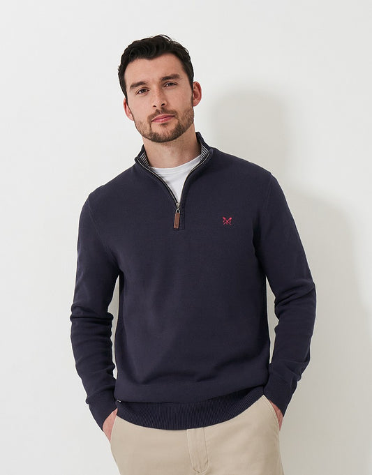 Crew Clothing Classic Half Zip Knit Jumper