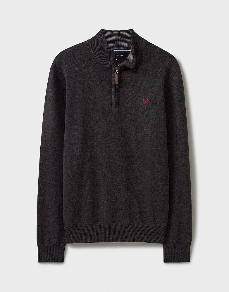 Crew Clothing Classic Half Zip Knit Jumper