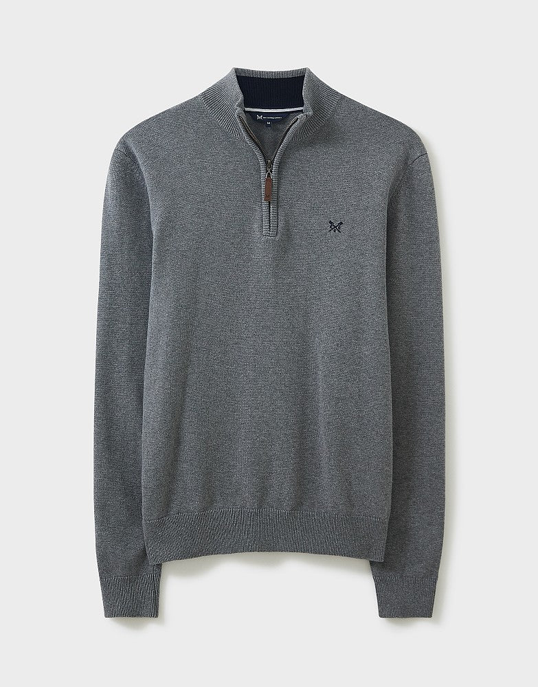 Crew Clothing Organic Classic Half Zip Jumper