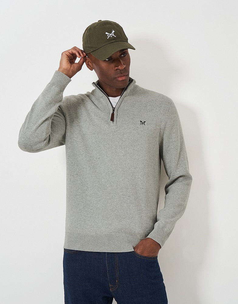 Crew Clothing Classic Half Zip Knit Jumper