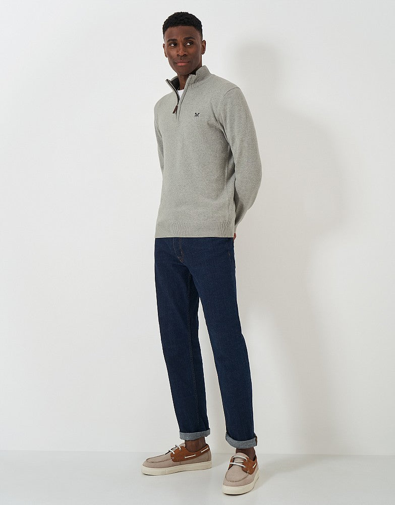 Crew Clothing Classic Half Zip Knit Jumper