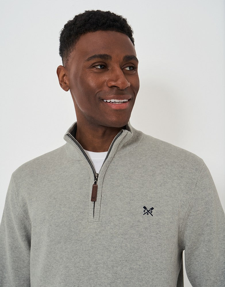 Crew Clothing Classic Half Zip Knit Jumper