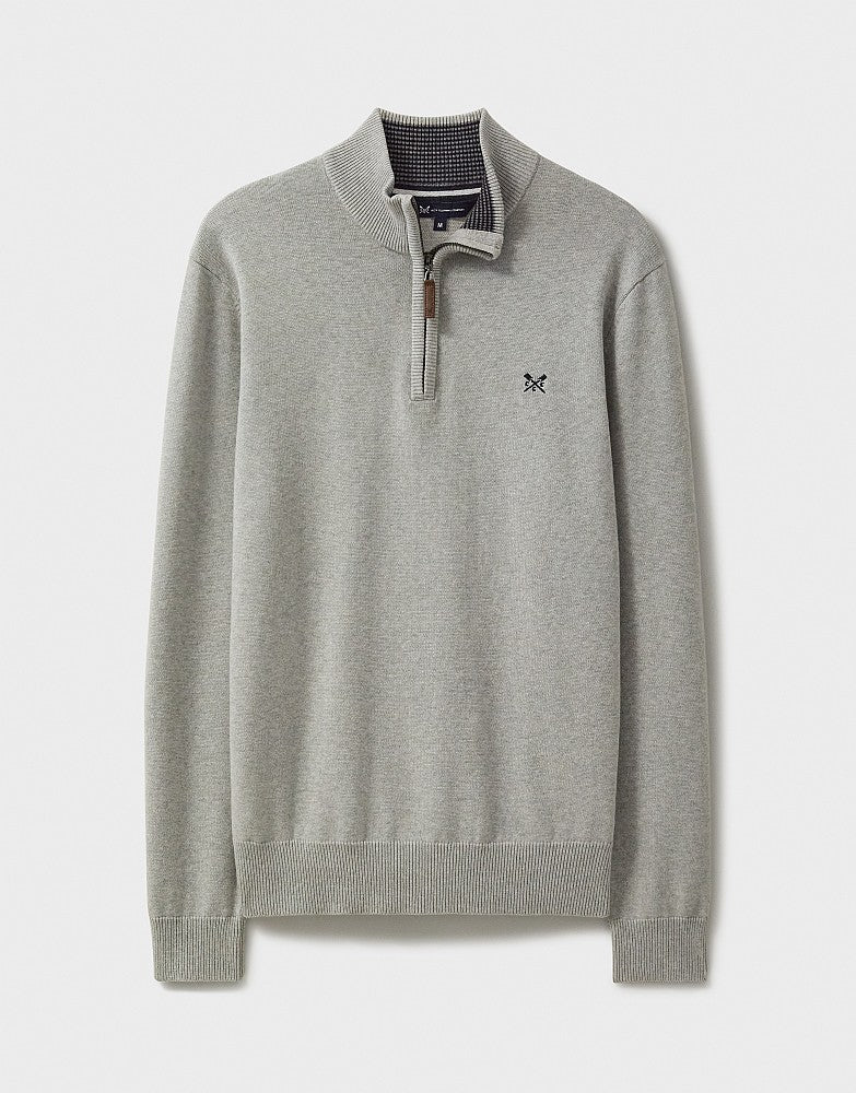 Crew Clothing Classic Half Zip Knit Jumper