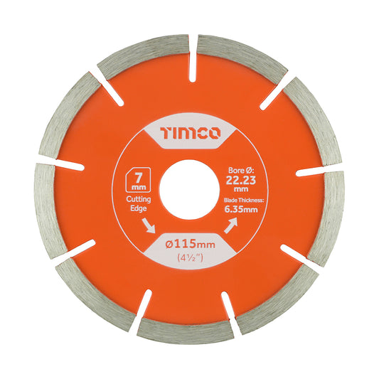 TIMCO Mortar Raking Diamond Blade - Segmented