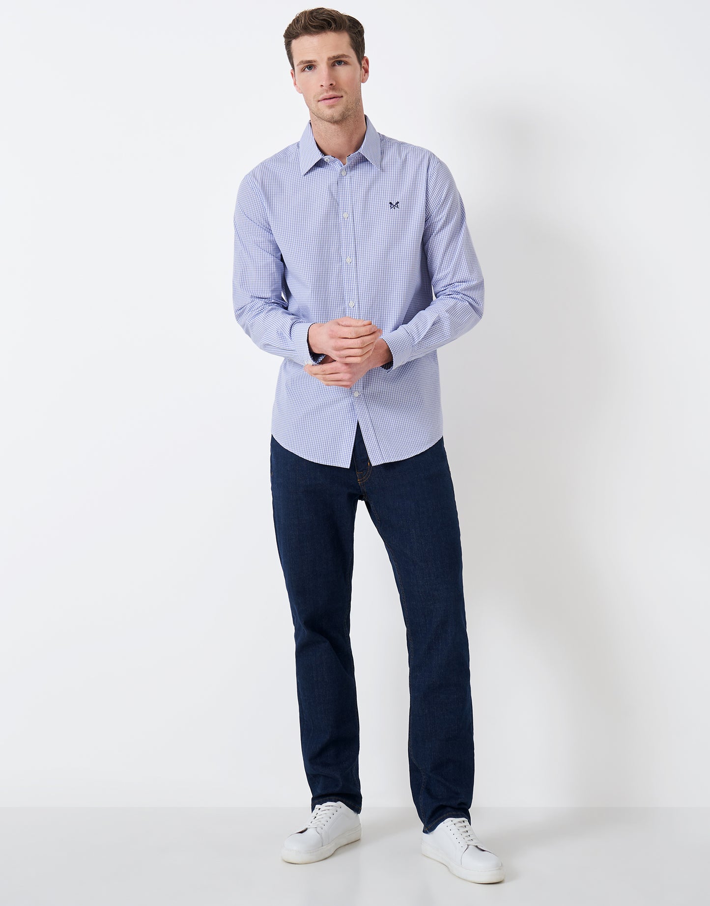 Crew Clothing Classic Fit Micro Gingham Shirt