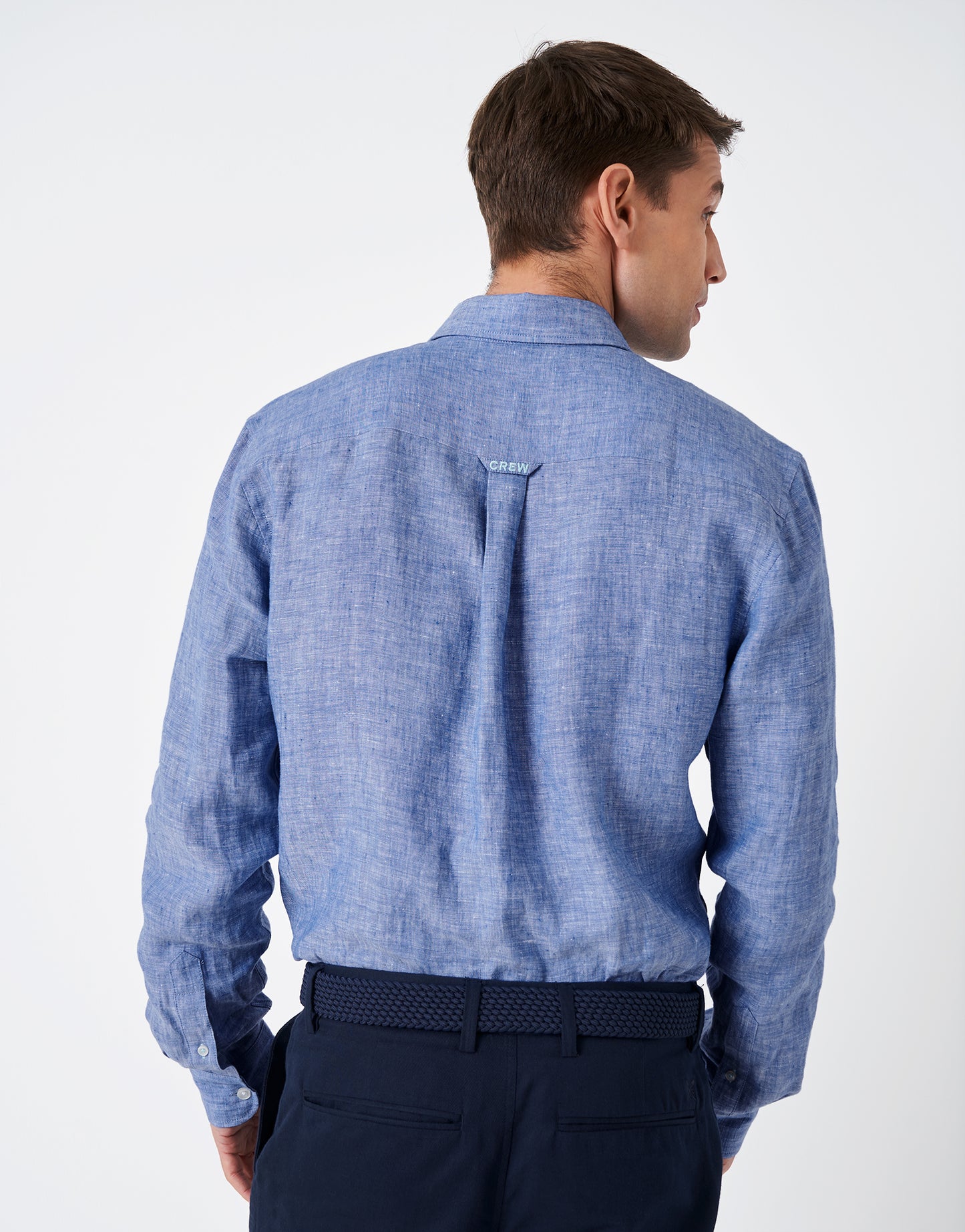 Crew Clothing Long-Sleeve Linen Shirt