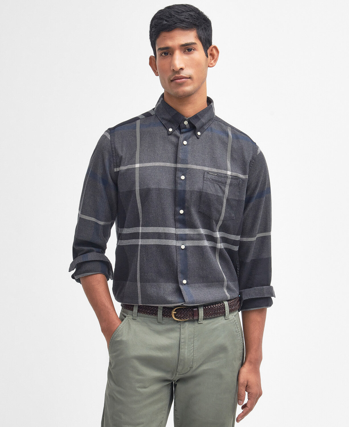 Barbour Dunoon Tailored Shirt in Graphite