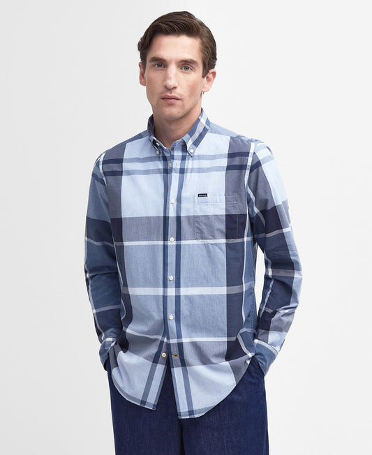 Barbour Harris Tailored Shirt in Berwick Blue Tartan