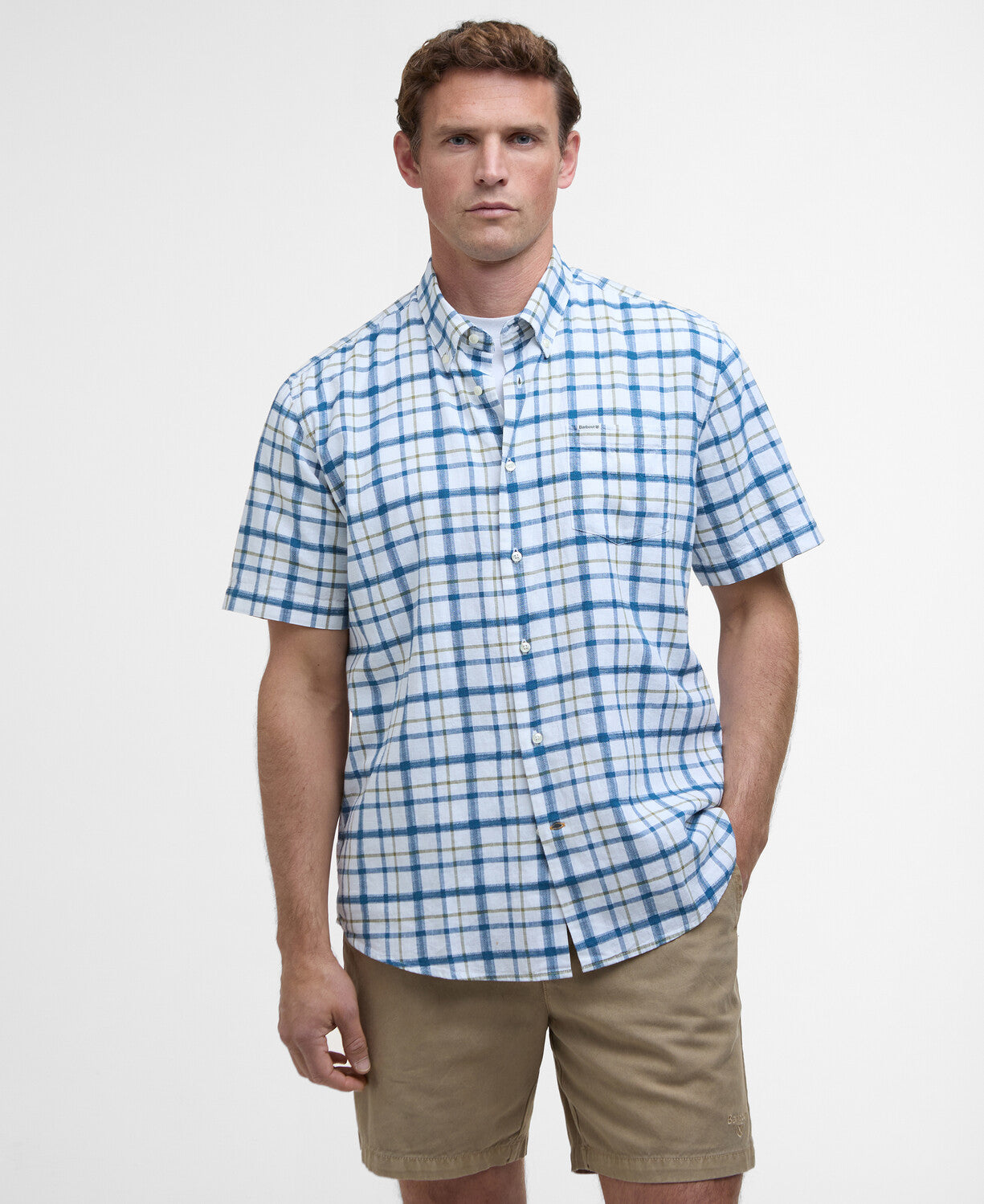 Barbour Glover Short Sleeve Linen Blend Shirt