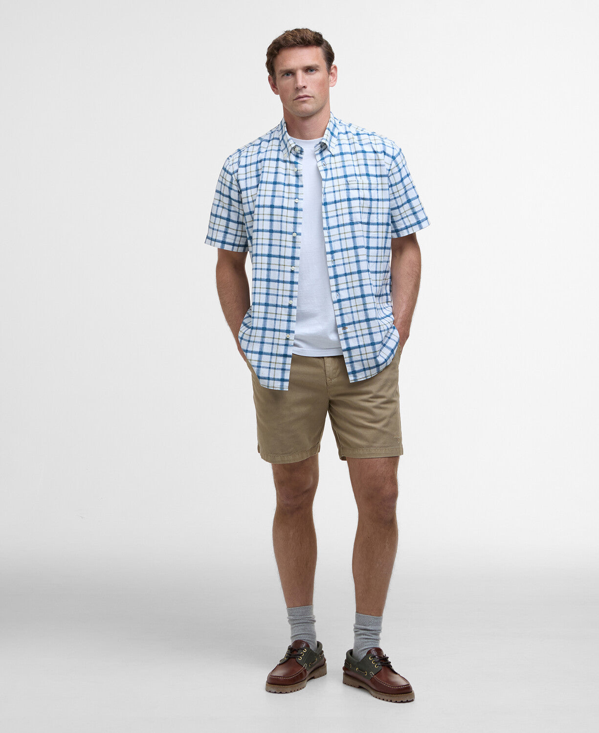 Barbour Glover Short Sleeve Linen Blend Shirt