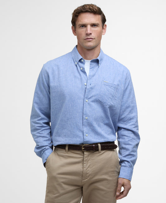 Barbour Nelson Linen Blend Regular Fit Shirt
