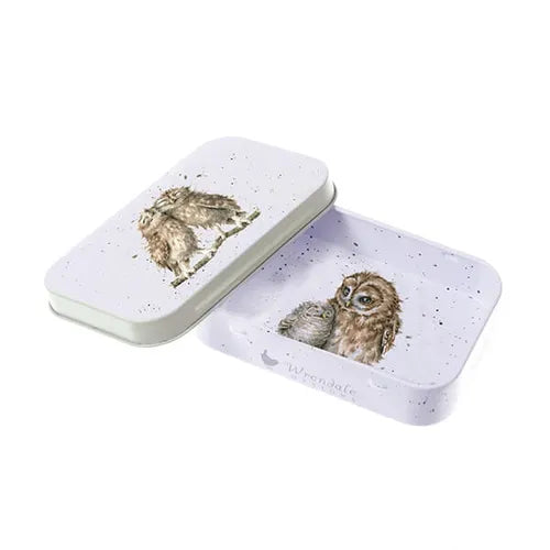 Wrendale Birds of A Feather Owl Mini Gift Tin