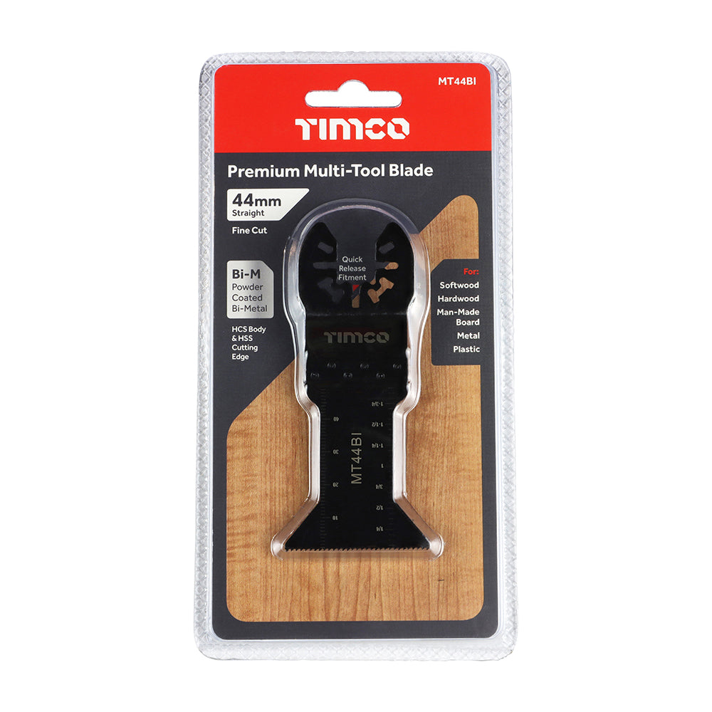 TIMCO Multi-Tool Blade - Straight - For Wood/Metal - 44mm