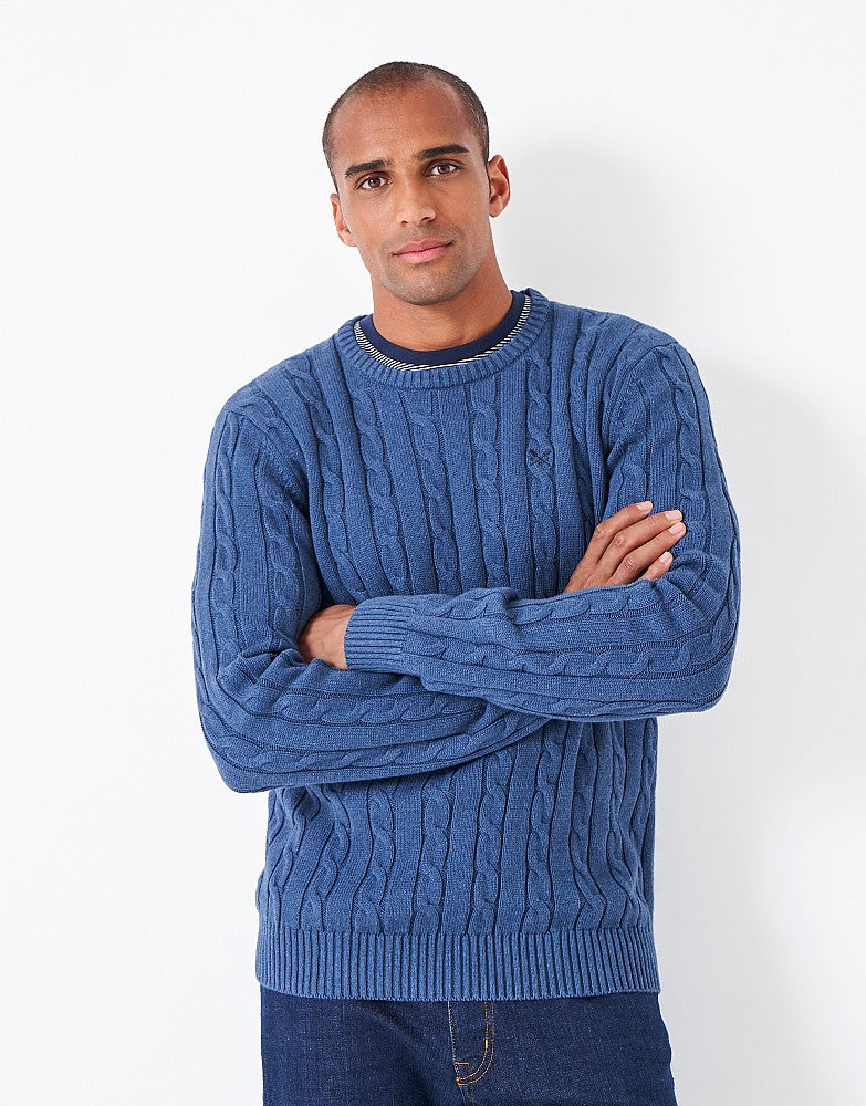 Crew Clothing Oarsman Cable Crew Neck Jumper