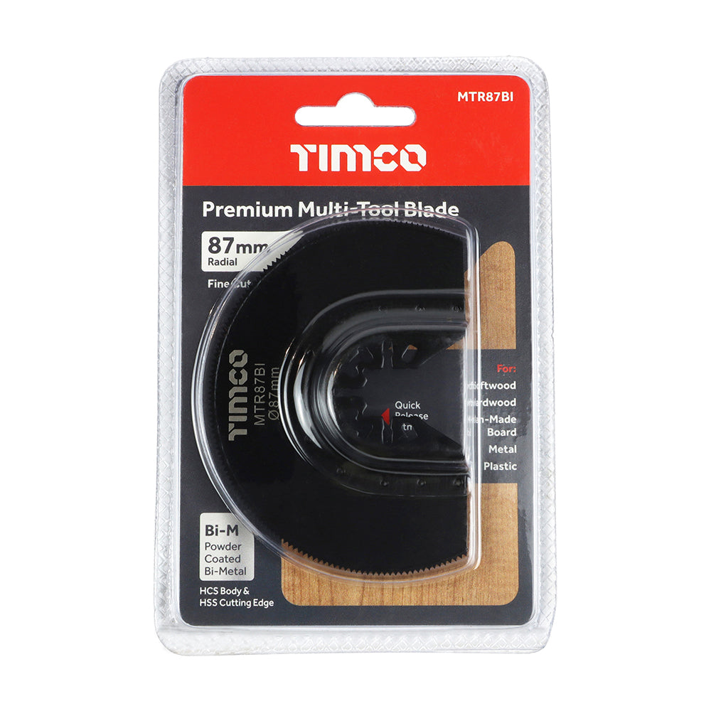 TIMCO Multi-Tool Blade - Radial - For Wood / Metal 87mm