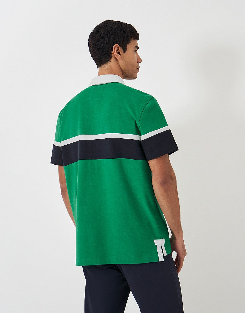 Crew Clothing Short Sleeve Stripe Rugby Shirt