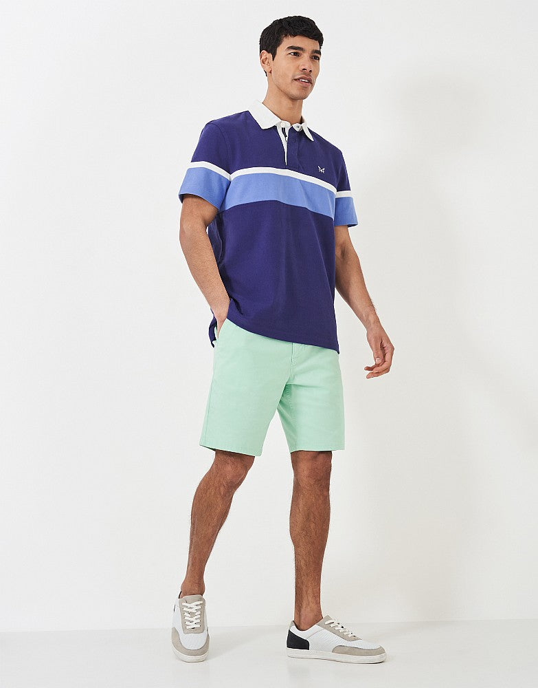 Crew Clothing Short Sleeve Stripe Rugby Shirt