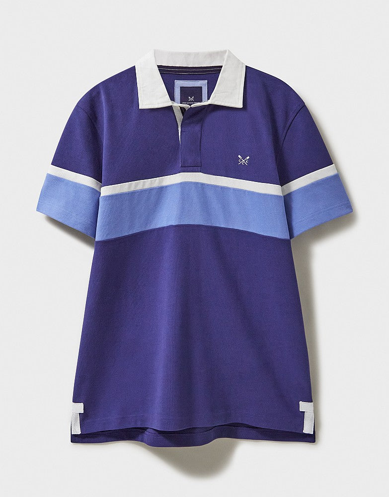 Crew Clothing Short Sleeve Stripe Rugby Shirt