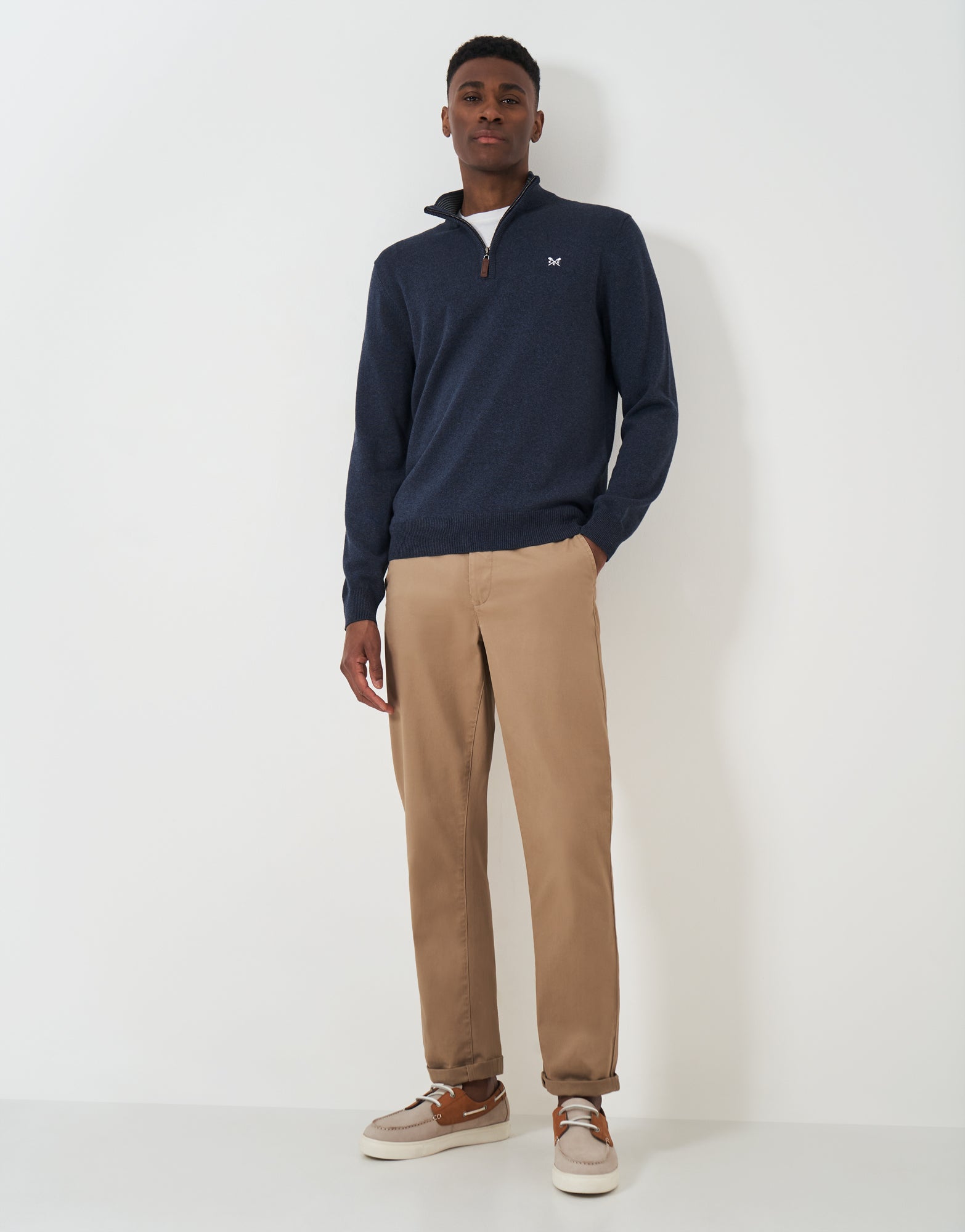 Crew Clothing Organic Classic Half Zip Jumper – Sam Turner