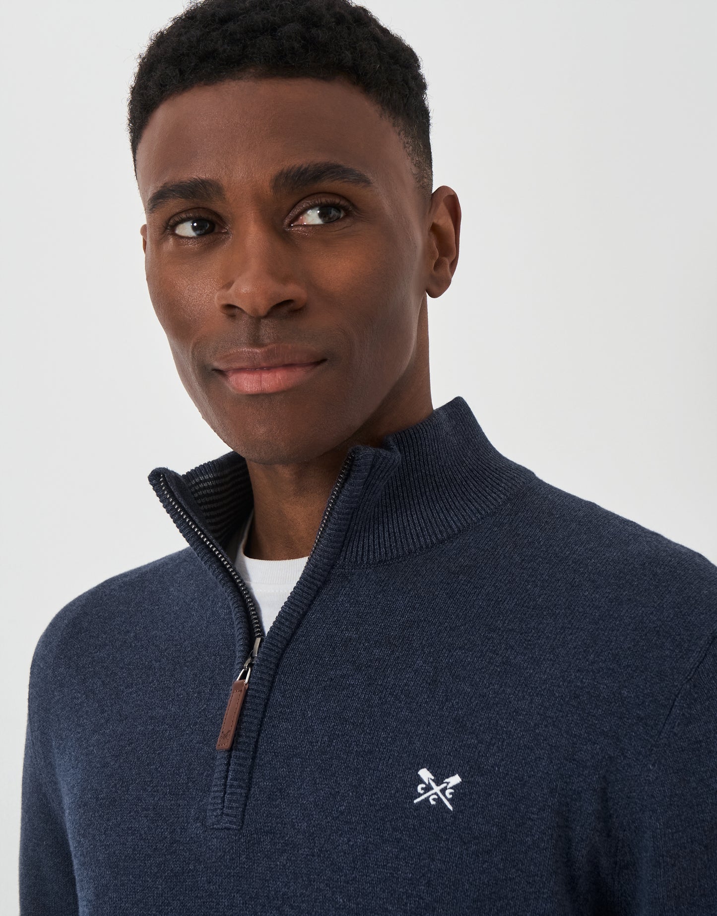 Crew Clothing Organic Classic Half Zip Jumper