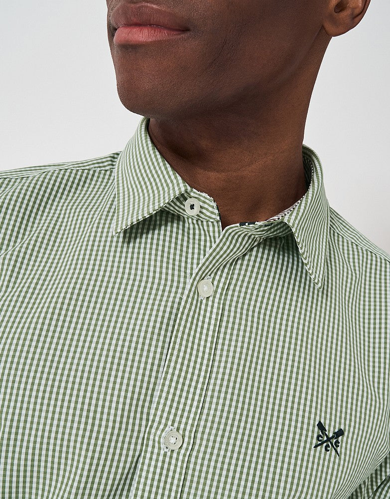 Crew Clothing Micro Gingham Shirt