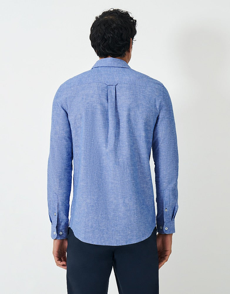 Crew Clothing Long-Sleeve Linen Shirt