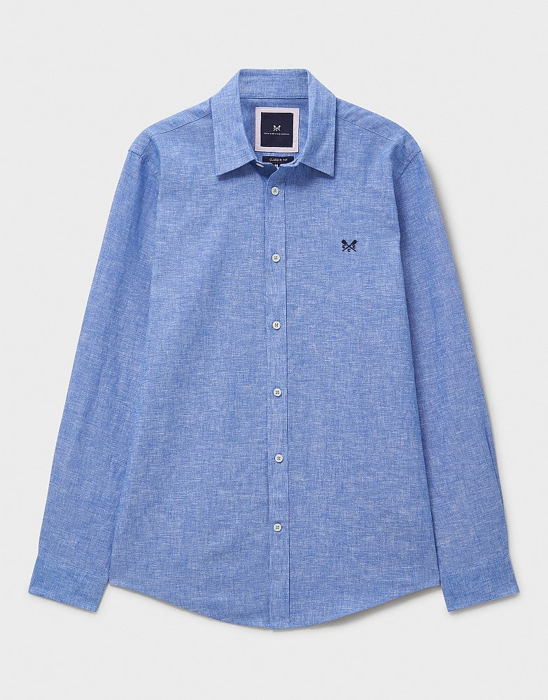 Crew Clothing Long-Sleeve Linen Shirt