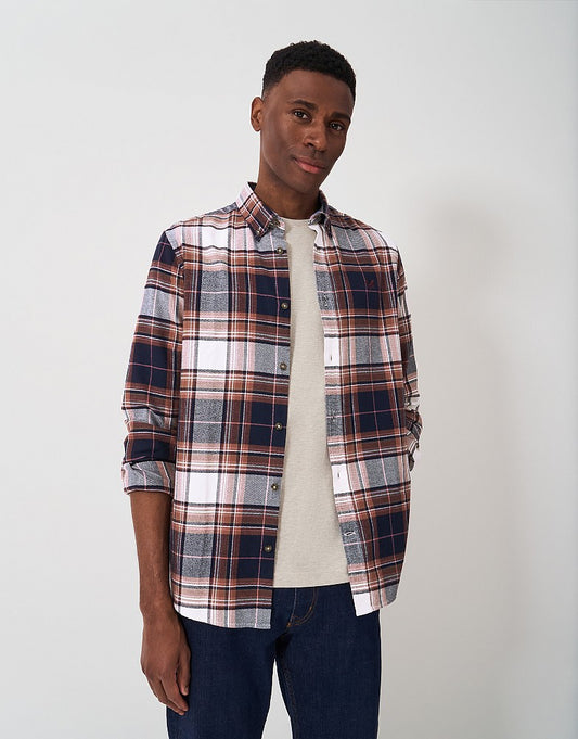 Crew Clothing Spencer Check Flannel Shirt