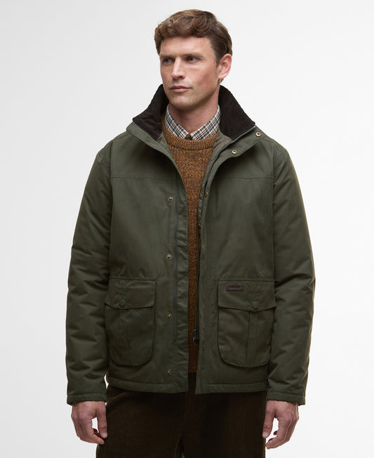 Barbour Sander Waterproof Jacket - Olive