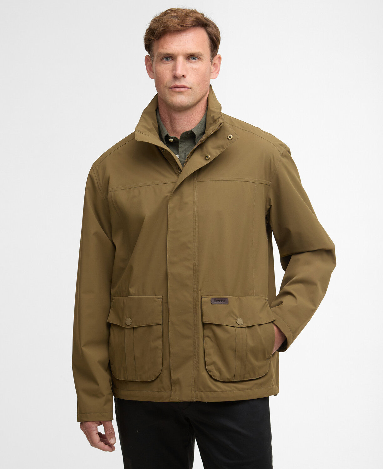 Barbour Sander Waterproof Jacket in Beech