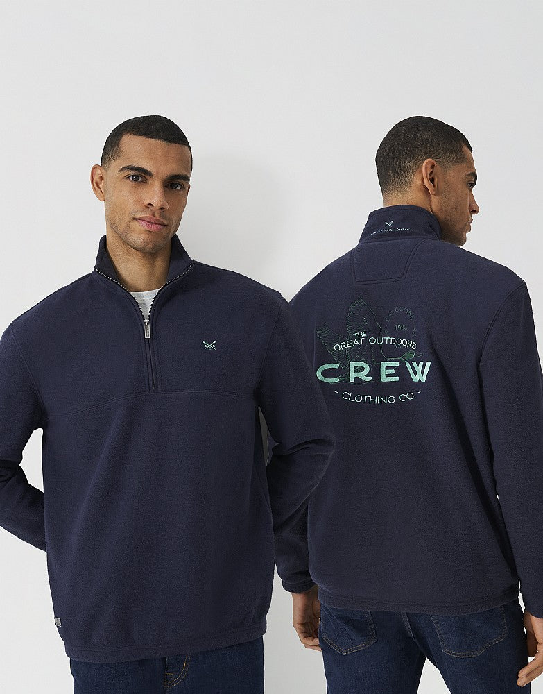 Crew Clothing Half Zip Fleece Sweatshirt